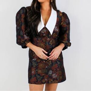 Women’s Moodie Thankful for You Tapestry Mini Dress